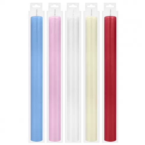 Λαμπάδα στρογγυλή χρωματιστή ματ 30cm Φ=2,8mm Bunny's 931501 τυχαίο-χρώμα-σχέδιο-επιλογή