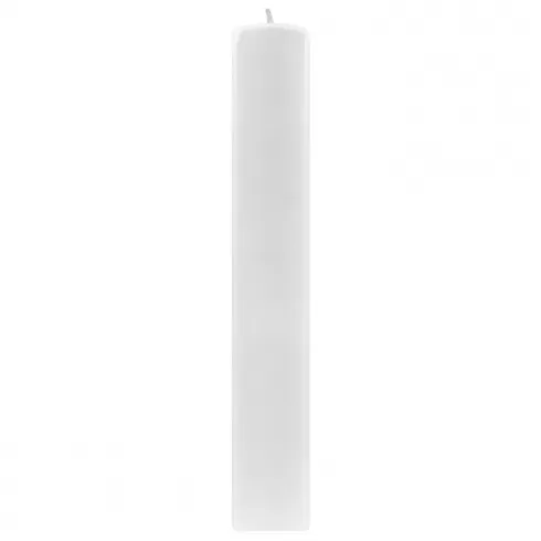 Λαμπάδα πλακέ μονόχρωμη ματ 30x4.5cm Bunny's 932112 1 τεμάχιο λευκή