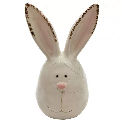 Λαγός κεραμικός διακοσμητικός 24x13cm 1 τεμάχιο Bunny's 932075