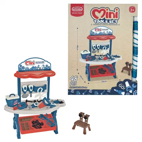 Λαμπάδα πάγκος 48 τεμάχια εργαλεία 34x25x7cm Bunny's 932116