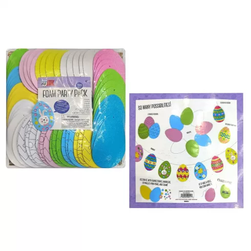 Αυγά αφρώδη διακοσμητικά αυγό 10cm σύνολο 25x25cm Bunny's 932218