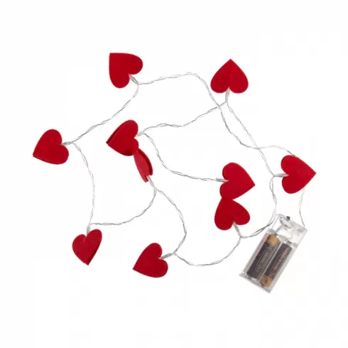 Φωτάκια led μπαταρίας με θερμό φως σε σχήμα καρδιάς Άγιος Βαλεντίνος #1