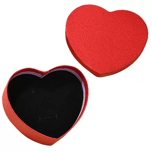 Κουτί συσκευασίας καρδιά κόκκινη με σφουγγαράκι μέσα και καπάκι 11.5x10x4.2cm Homie 423098 Άγιος Βαλεντίνος