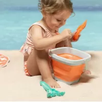 Kiokids Κουβαδάκι παραλίας αναδιπλούμενο πορτοκαλί 3τμχ (2954 orange) #2