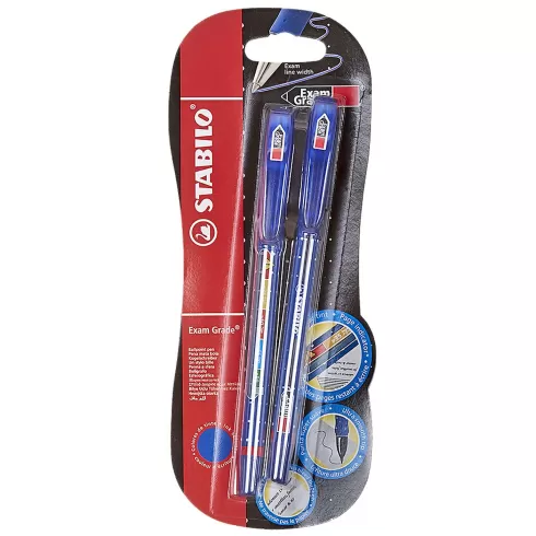 ΣΤΥΛΟ ΜΠΛΕ 1.0mm STABILO 588 EXAM 2ΤΕΜ STABILO 11588002
