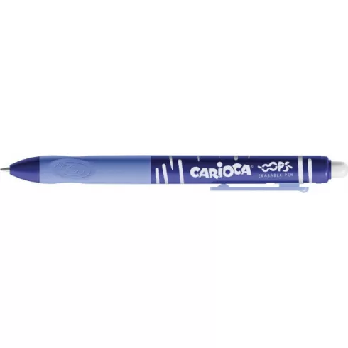 Στυλό Carioca Oops Erasable με κουμπί 43043/02 μπλε