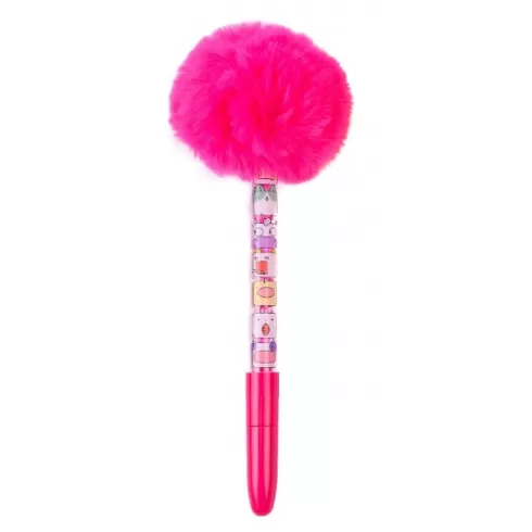 Στυλό με Ζωάκια και Πον Πον Φούξια SQ60300