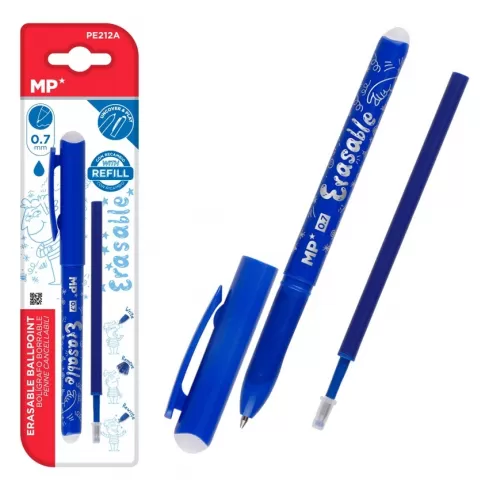 MP στυλό διαρκείας Ballpoint PE212A με ανταλλακτικό μελάνι 0.7mm μπλε