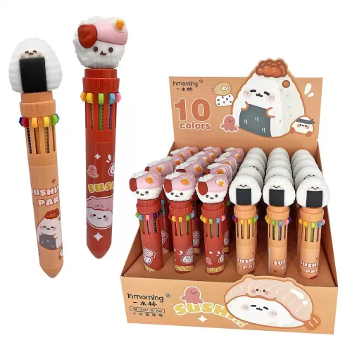 Στυλό 10 χρωμάτων με φιγούρα 1 τεμάχιο JustNote 80868 τυχαίο χρώμα-σχέδιο-επιλογή