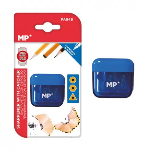 MP ξύστρα μολυβιών με κάδο PA846-BL μπλε