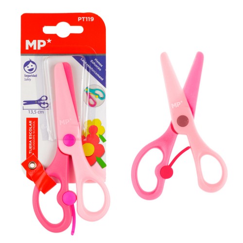 MP παιδικό ψαλίδι χαρτιού PT119-PK πλαστικό 13.5cm ροζ