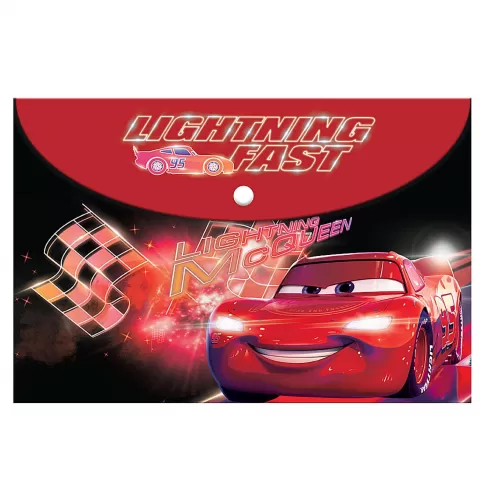 Διακάκης φάκελος με κουμπί για χαρτί A4 Cars 50-3081