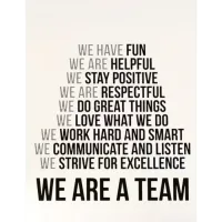 Καμβάς 40x30cm We are a team