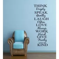 Αυτοκόλλητο τοίχου THINK DEEPLY 42 x 33 cm  41907 #2