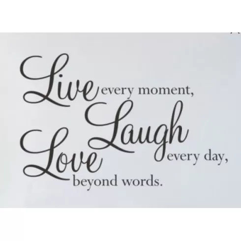 Αυτοκόλλητο τοίχου LIVE LAUGHT LOVE 60 x 40 cm 41952