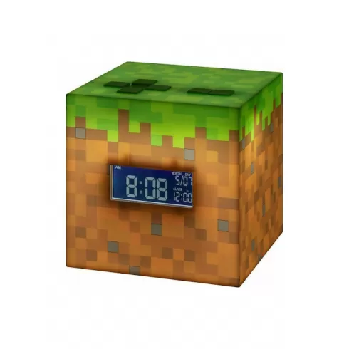 Paladone Minecraft Επιτραπέζιο ψηφιακό ρολόι με ξυπνητήρι pp6733mcf