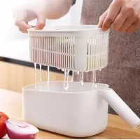 ECOCO πολυκόφτης λαχανικών E1909, 6 εξαρτήματα κοπής, λευκός-γκρι #3