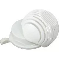 ​OEM Μπόλ Εύκολης Κοπής Λαχανικών και Φρούτων - Salad Cutter Bowl - ΛΕΥΚΟ #5