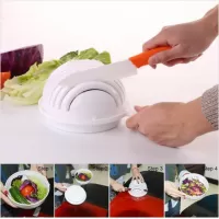​OEM Μπόλ Εύκολης Κοπής Λαχανικών και Φρούτων - Salad Cutter Bowl - ΛΕΥΚΟ #1
