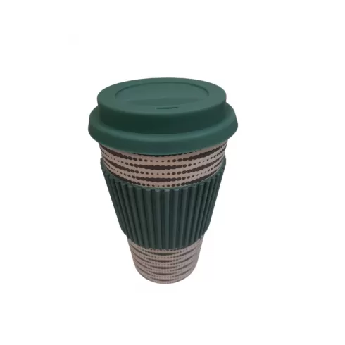 Κούπα Καφέ Οικολογική από Bamboo γκρι πράσινο