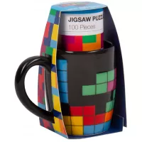 Fizz σέτ Δώρου Κεραμική Κούπα μαύρη & Πάζλ Tetris mug and Puzzle (2029)