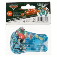 BAKERY 24 PCS PAPER TOPPERS SET cars #2