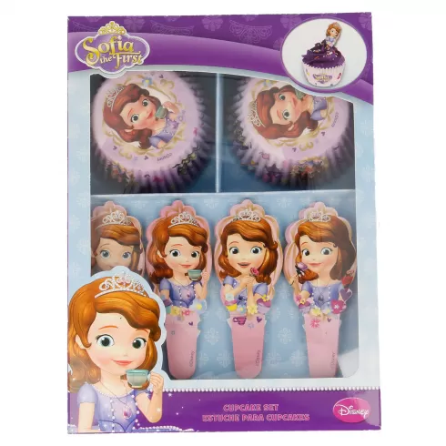 Σετ Χάρτινες Θήκες 60τμχ και 24 TOPPERS για cupcake SOFIA