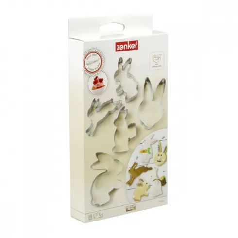 Zenker Σετ 5 τεμαχίων μεταλλικά κουπάτ σε πασχαλινά σχήματα #3