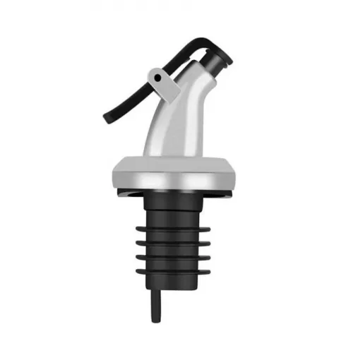 Πώμα ροής για μπουκάλι HUH-0108 με κλείστρο Φ18mm ασημί