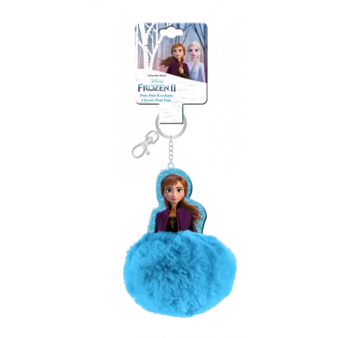 MΠPEΛOK Frozen Disney Keyring with pompom WD20746 ΑΝΝΑ