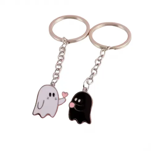 Σετ 2τεμ μπρελόκ ζευγάρι φαντασματάκια  Άγιος Βαλεντίνος