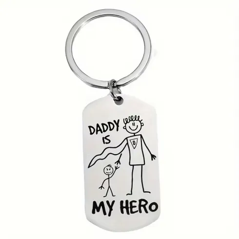 Μπρελόκ Daddy is My Hero 1 τεμάχιο