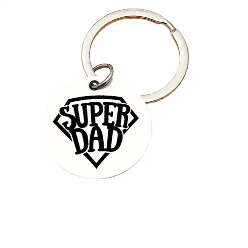 Μπρελόκ Super Dad Φ3cm 1 τεμάχιο