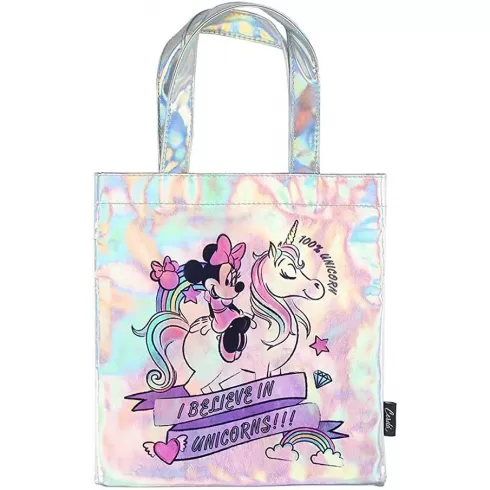 ΤΣΑΝΤΑ ΓΙΑ ΨΩΝΙΑ Cerda Minnie I BELIEVE IN UNICORNS 26x27x0.5cm- 1ΤΕΜ