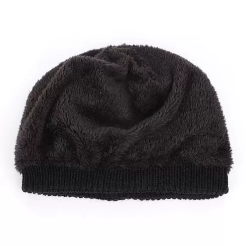 Πλεκτός σκούφος beanie SHO-0006, unisex, μπορντό #1