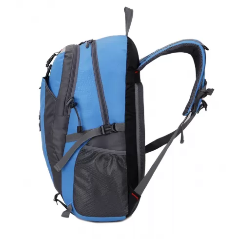 Hong Jing keep walking Casual Waterproof Simple Backpack τσάντας πλάτης αδιάβροχη μαύρο-μπλε 40L #4