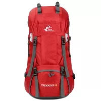 FREE KNIGHT 60L Μεγάλη Αδιάβροχη Τσάντα Mountaineering Bag Outdoor Backpack with Rain Cover Red #2