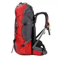 FREE KNIGHT 60L Μεγάλη Αδιάβροχη Τσάντα Mountaineering Bag Outdoor Backpack with Rain Cover Red #4