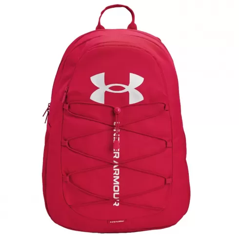 ΣΑΚΙΔΙΟ ΠΛΑΤΗΣ UNDER ARMOUR HUSTLE SPORT 26L ΚΟΚΚΙΝΟ ΜΕ ΛΟΥΡΑΚΙΑ ΜΠΡΟΣΤΑ 47x32x13cm  50-3094