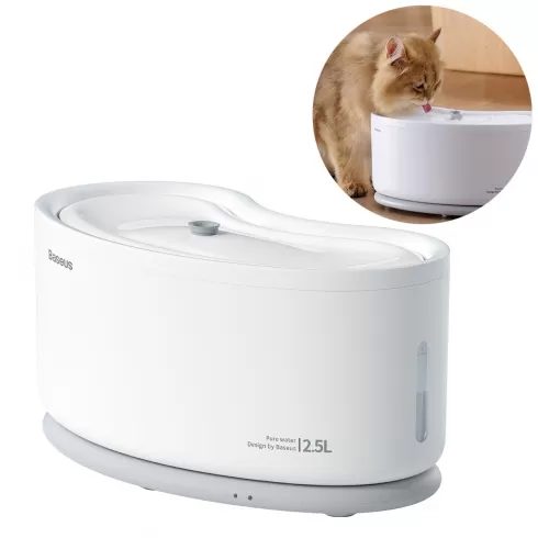 Baseus Smart Pet Water Αυτόματη Ποτίστρα/Συντριβάνι Γάτας Λευκή ACLY000202