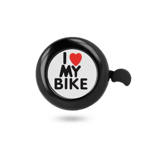 FOREVER Κουδούνι ποδηλάτου I Love My Bike - Μαύρο (BIKE00022)