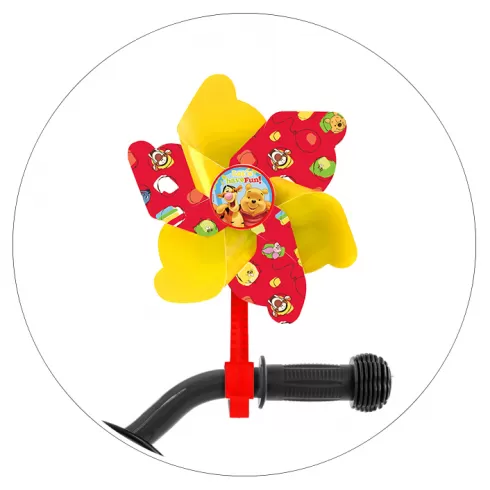 Winnie the Pooh έλικας με βάση για τιμόνι ποδηλάτου κόκκινο/κίτρινο - 9122