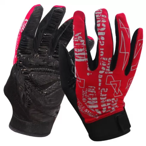 Γάντια ποδηλασίας jungle leopard - Κόκκινα