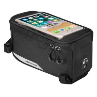 Wozinsky Σακίδιο Ποδηλάτου και Θήκη Τηλεφώνου - Bike Front Storage Bag and Phone Case 1L - Μαύρο #4
