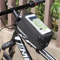 Wozinsky Σακίδιο Ποδηλάτου και Θήκη Τηλεφώνου - Bike Front Storage Bag and Phone Case 1L - Μαύρο #7
