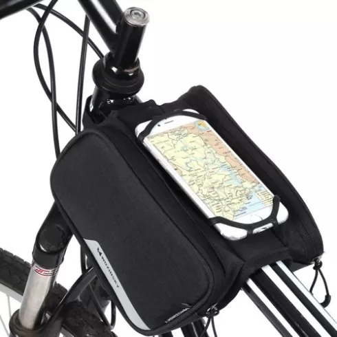 Wozinsky Σακίδιο Ποδηλάτου με Θήκη Τηλεφώνου 6.5 inch, 1.5L - Μαύρο