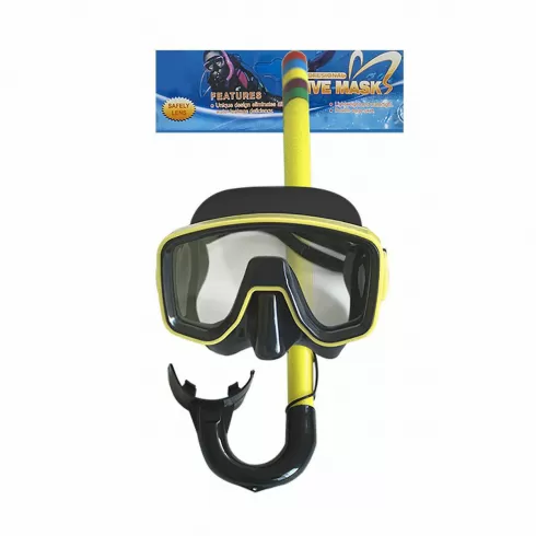 Μάσκα & αναπνευστήρας σετ εφηβικό SUMMERtiempo 622012 - Κίτρινο