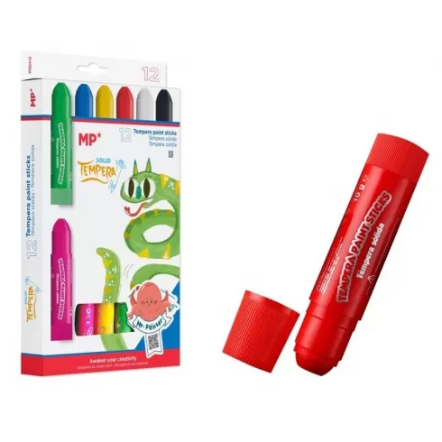MP τέμπερες ζωγραφικής σε στικ PP204-12, 12τμχ