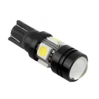 T10 LED W5W 12V Projector Lens1 κόκκινο OEM 1τεμ