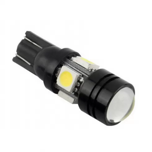 T10 LED W5W 12V Projector Lens1 κόκκινο OEM 1τεμ